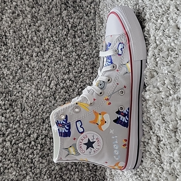 Converse High Top Brand new size junior 6=size women's 8. - Picture 10 of 13